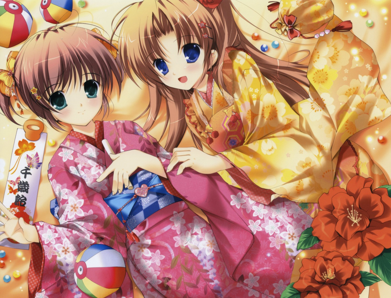 asagiri_mai kimono mikeou takamizawa_natsuki yoake_mae_yori_ruriiro_na