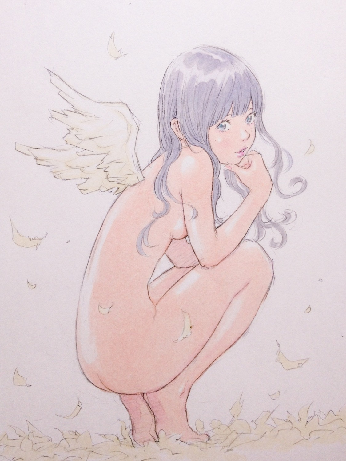 eisakusaku naked sketch wings