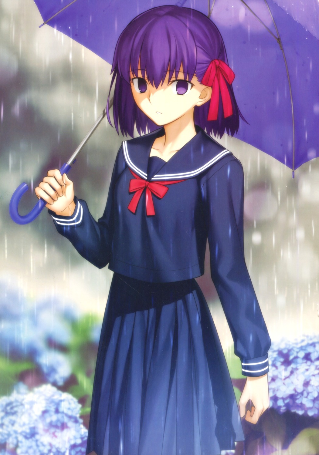 fate/stay_night fate/stay_night_heaven's_feel matou_sakura seifuku takeuchi_takashi type-moon umbrella