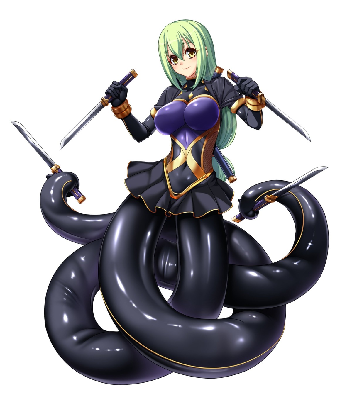 bodysuit monster_girl tagme taimanin_asagi tentacles weapon