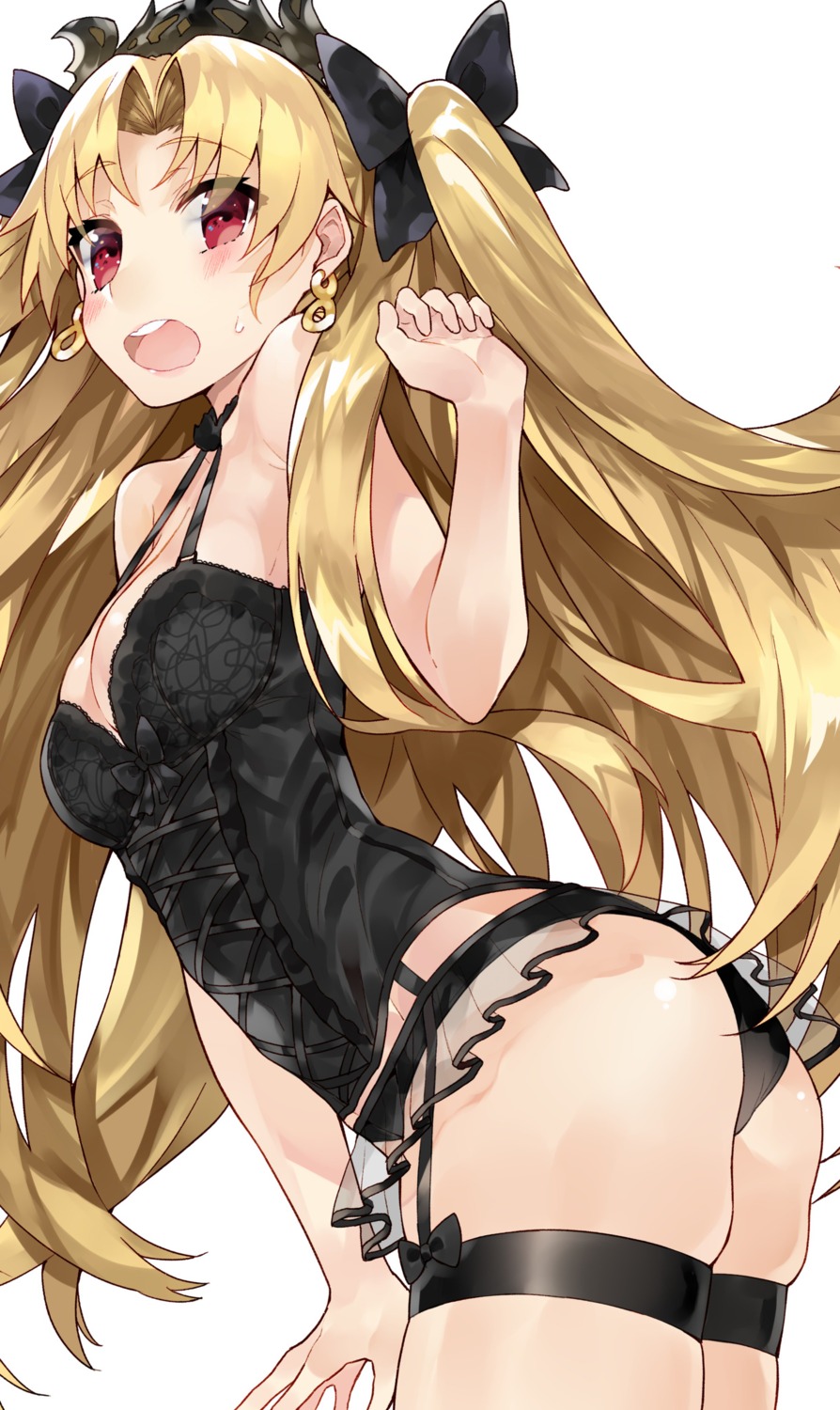 ass cleavage ereshkigal_(fate/grand_order) fate/grand_order garter kou_mashiro lingerie pantsu