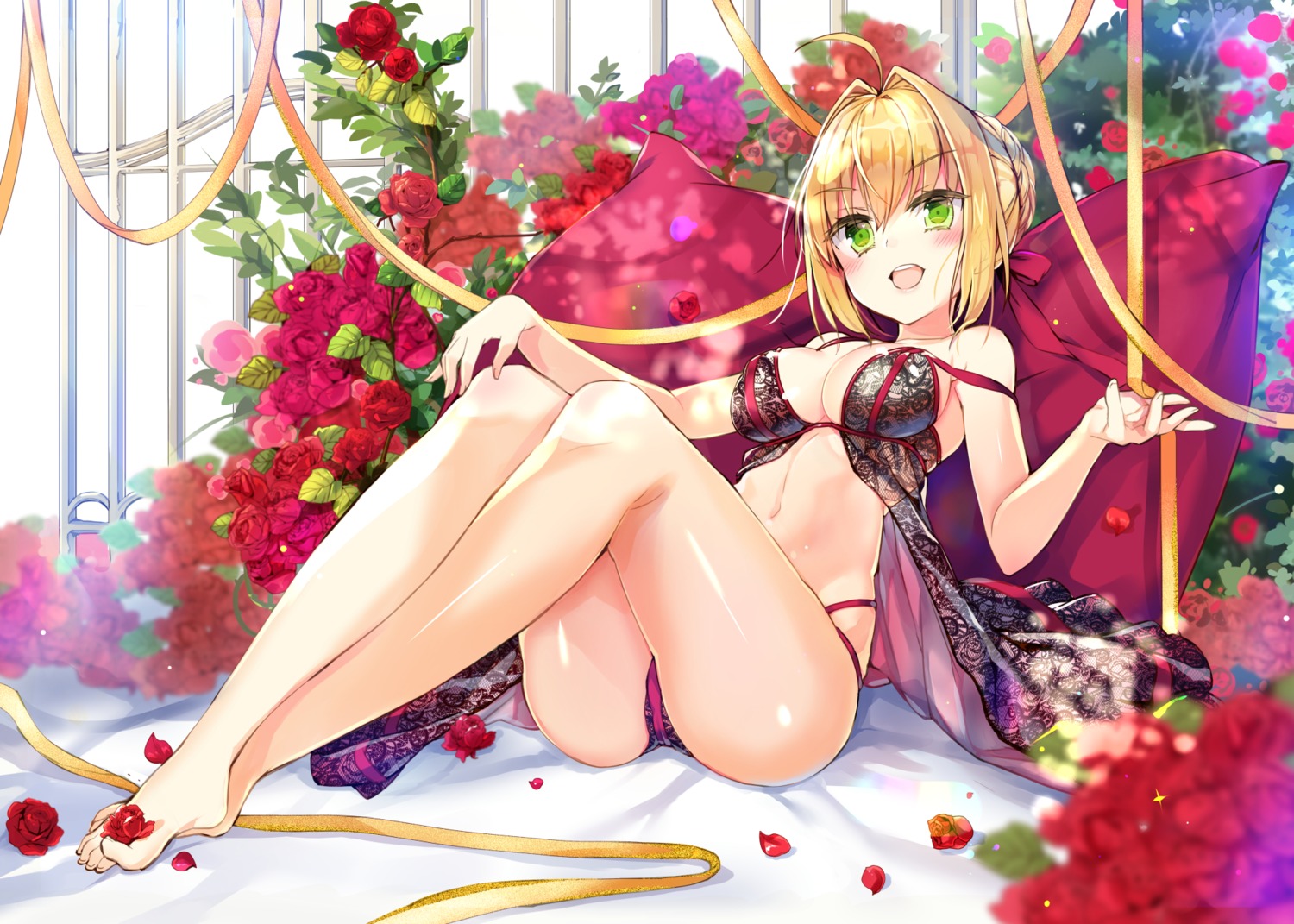 fate/extra fate/grand_order fate/stay_night jin_young-in lingerie pantsu saber_extra