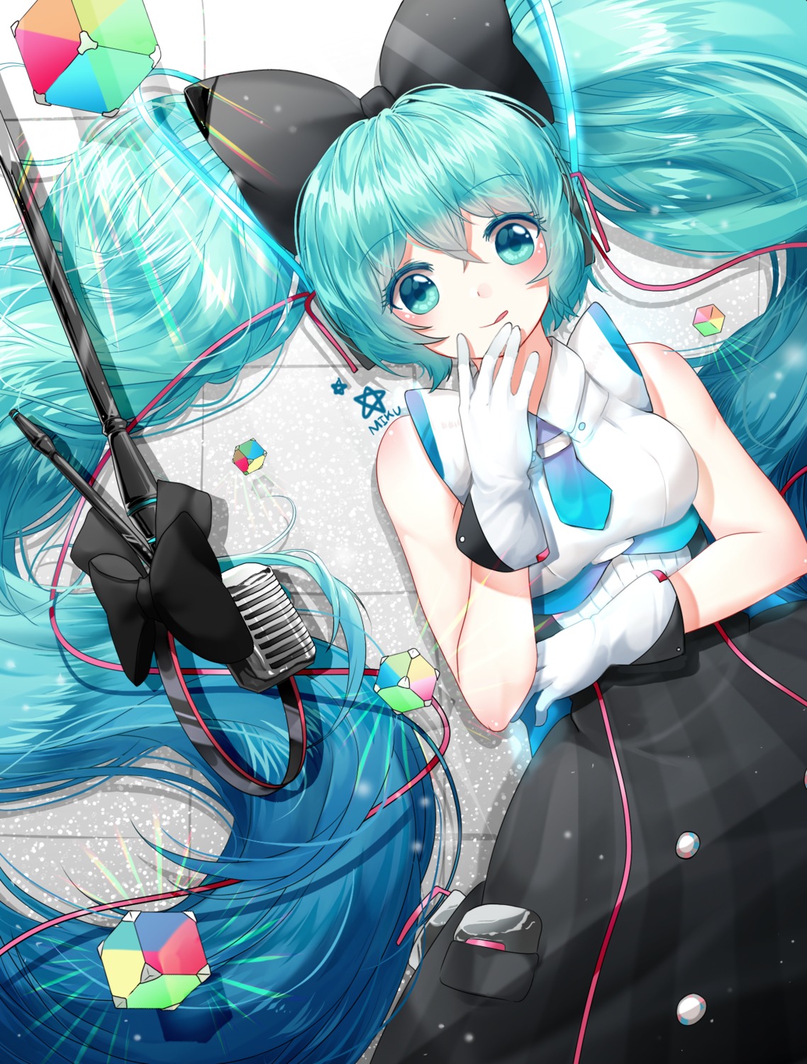 hatsune_miku headphones lepoule_(kmjh90) magical_mirai vocaloid