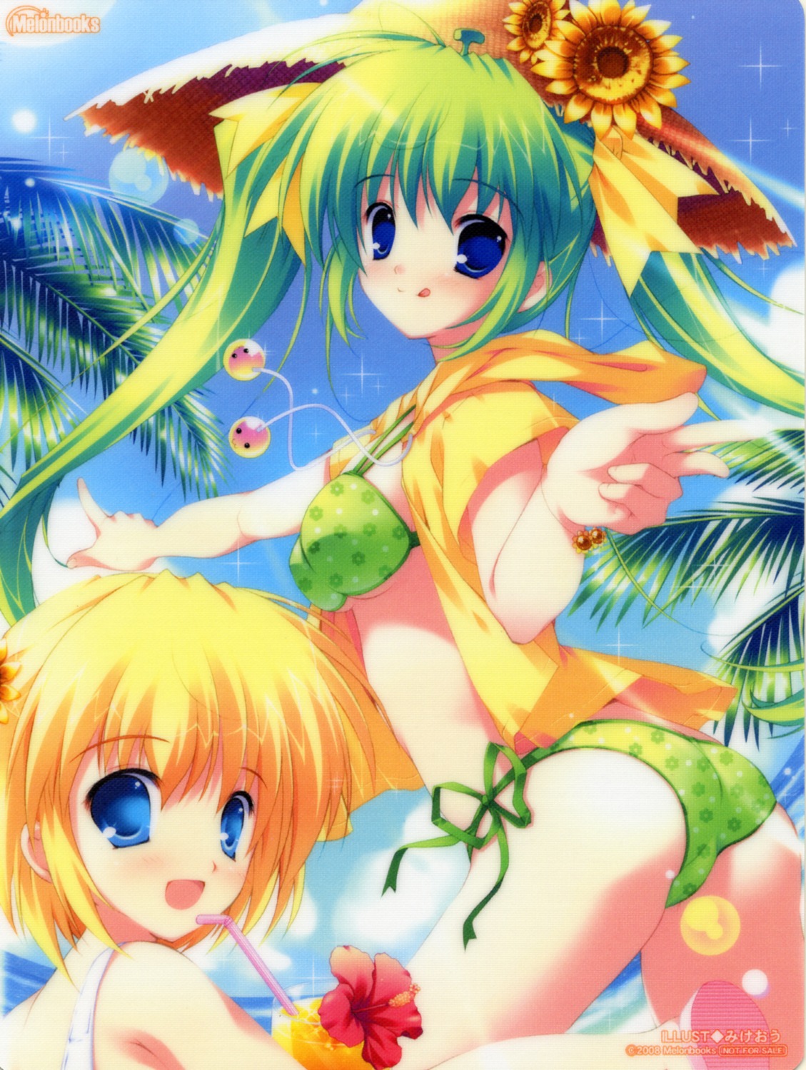 bikini card lemon-chan melon-chan melonbooks mikeou screening swimsuits