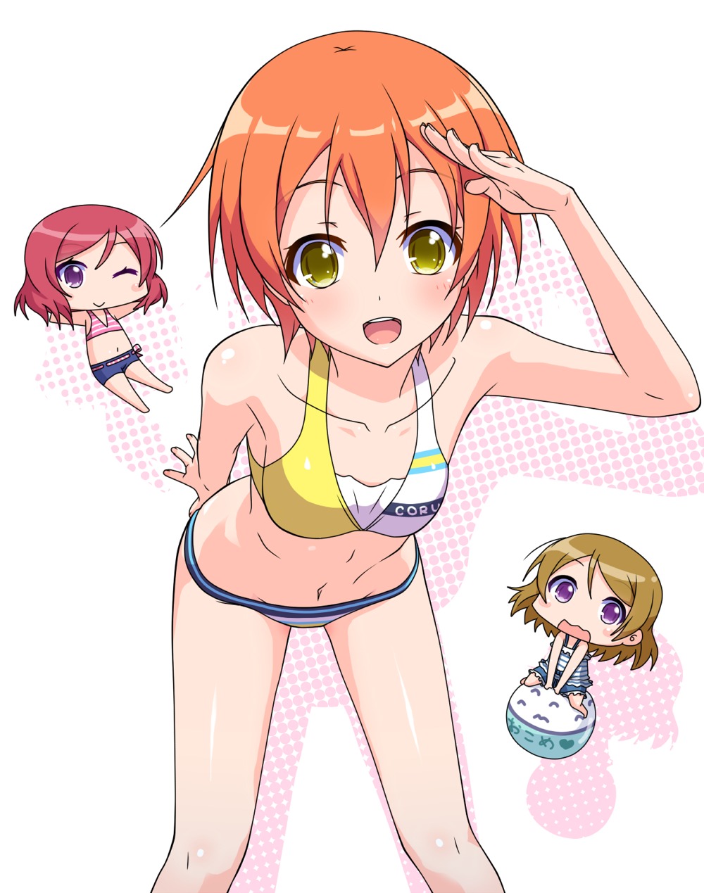 bikini chibi hoshizora_rin k10k love_live! swimsuits