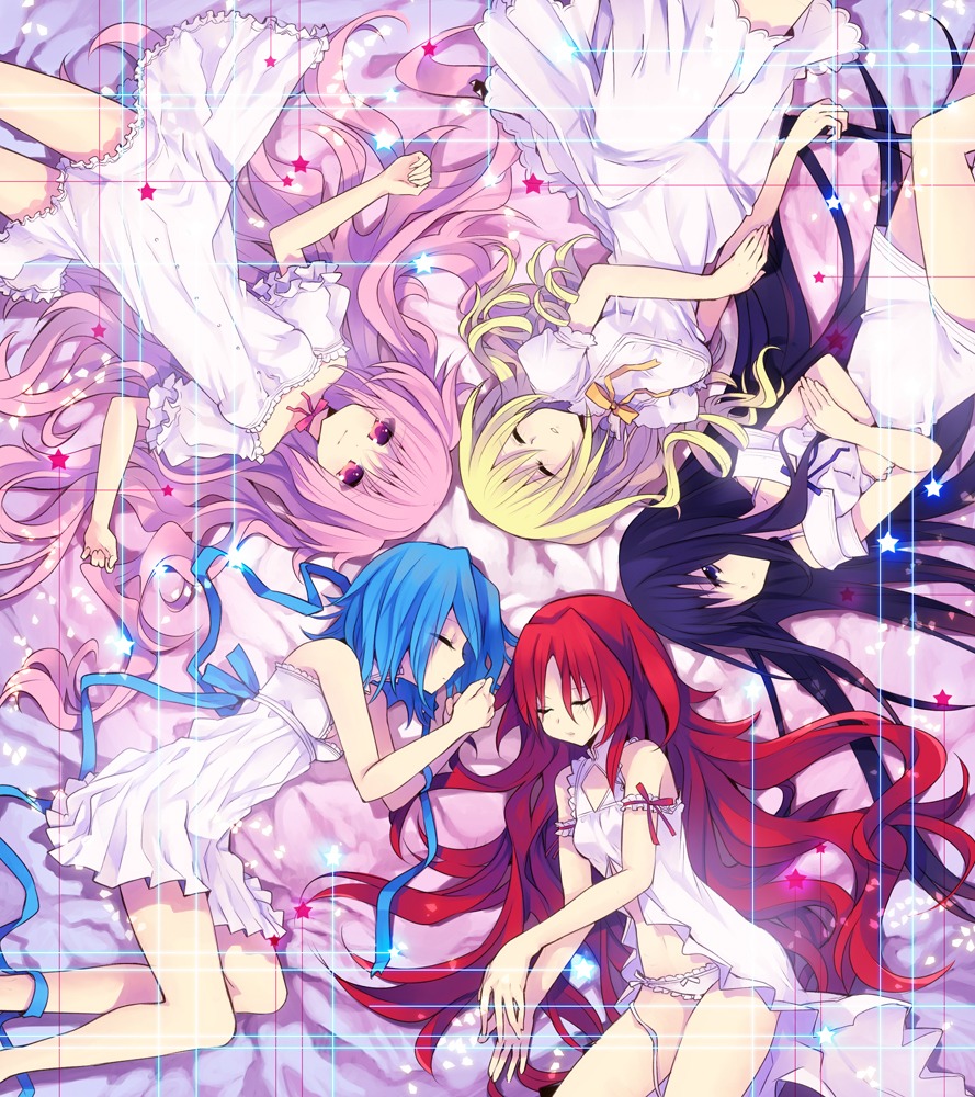 akemi_homura kaname_madoka lingerie miki_sayaka pantsu puella_magi_madoka_magica rugo sakura_kyouko tomoe_mami