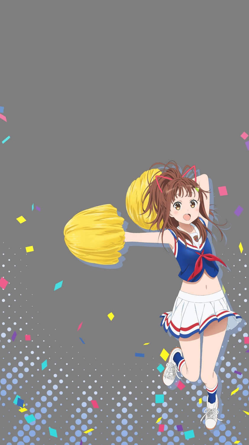 cheerleader high_school_fleet irizaki_mei skirt_lift tagme transparent_png