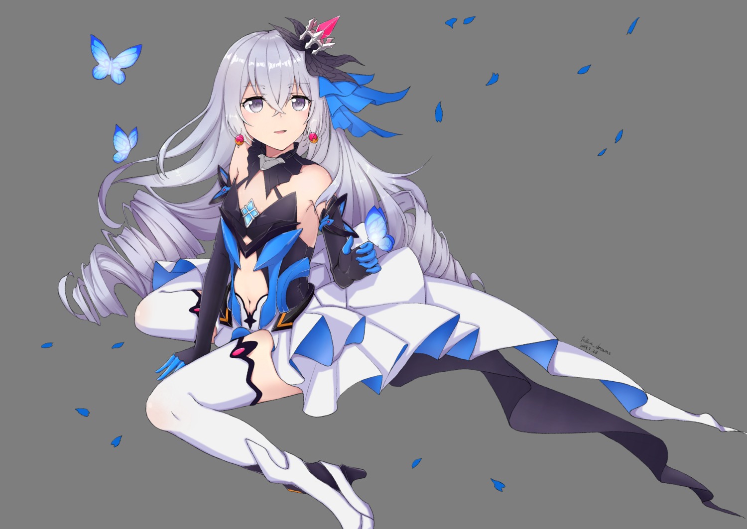 benghuai_xueyuan bronya_zaychik follow_dreams heels honkai_impact no_bra thighhighs transparent_png