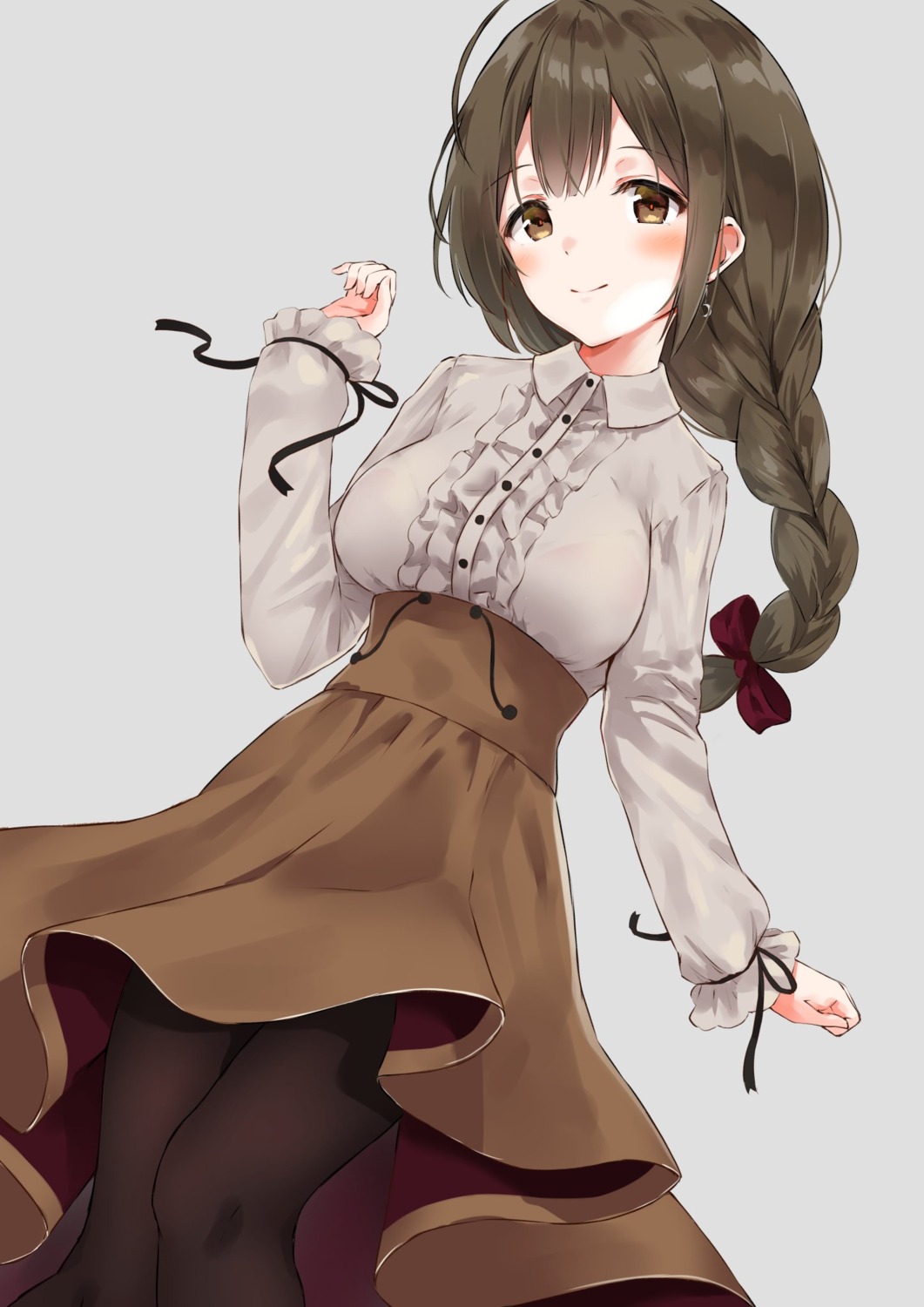 kuwayama_chiyuki minikon pantyhose skirt_lift the_idolm@ster the_idolm@ster_shiny_colors