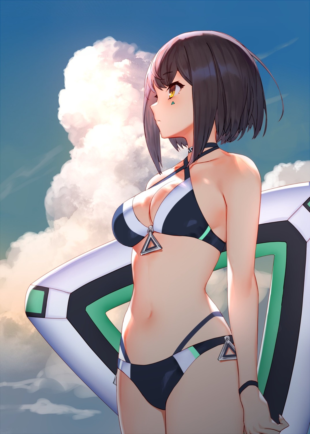 bikini cleavage izumi_sai swimsuits