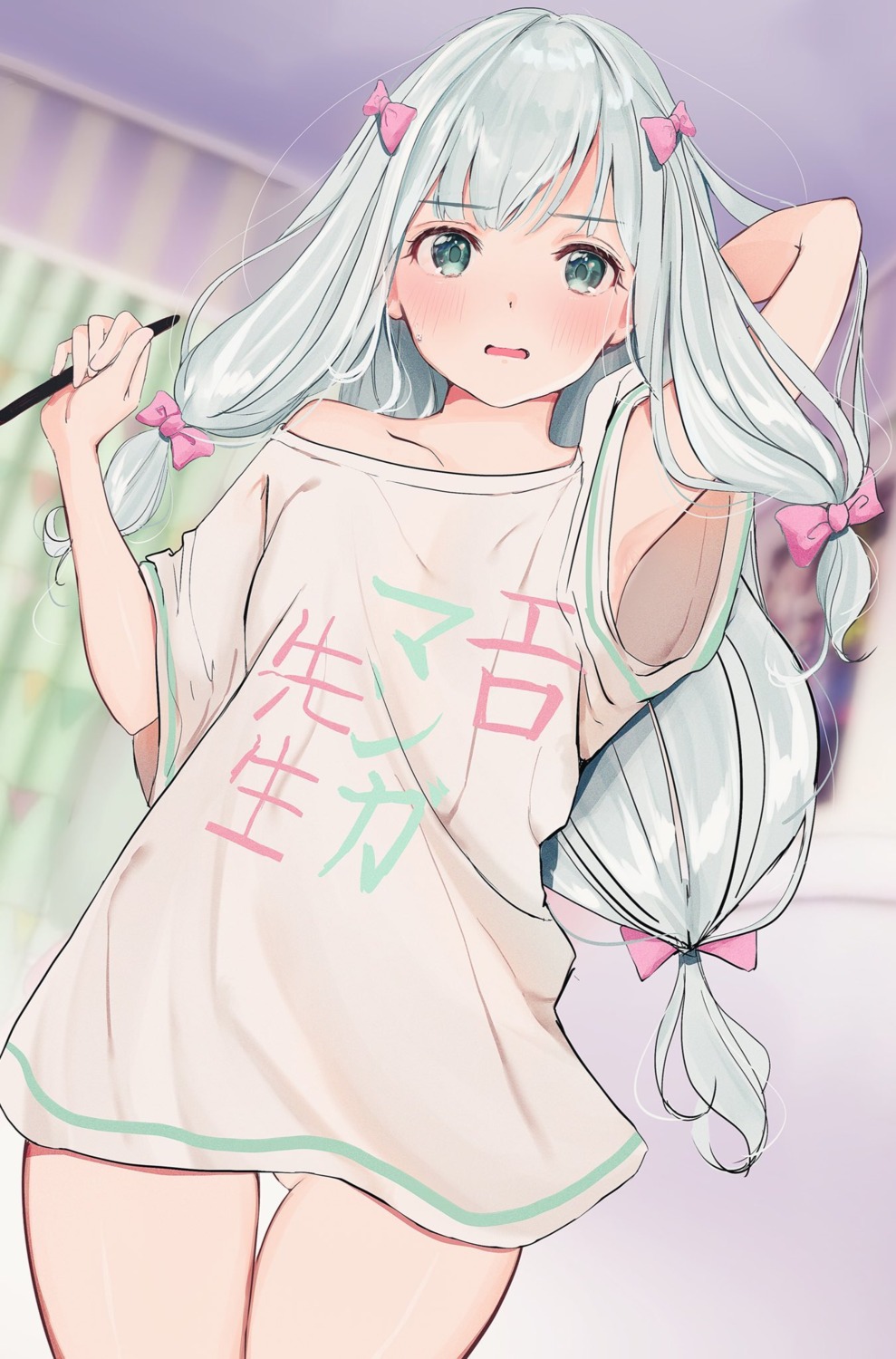 bottomless eromanga-sensei izumi_sagiri loli see_through uiri-na