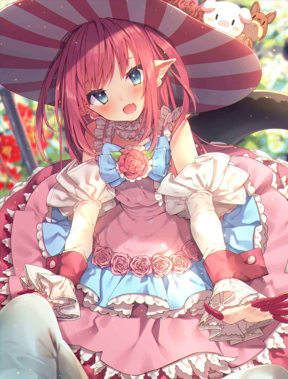 dress elizabeth_bathory fate/extra fate/extra_ccc fate/grand_order fate/stay_night pointy_ears tail usamata