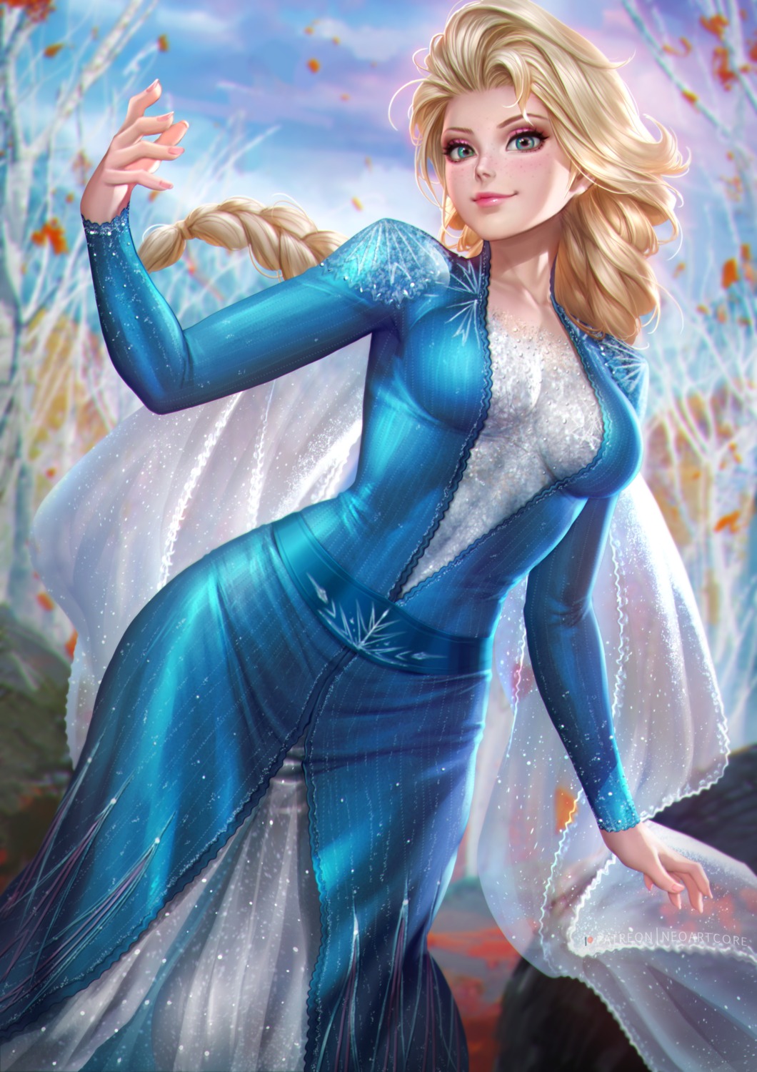 dress elsa_(frozen) frozen nudtawut_thongmai