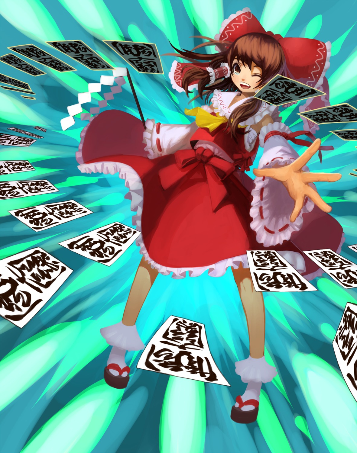 hakurei_reimu kansousamehada touhou