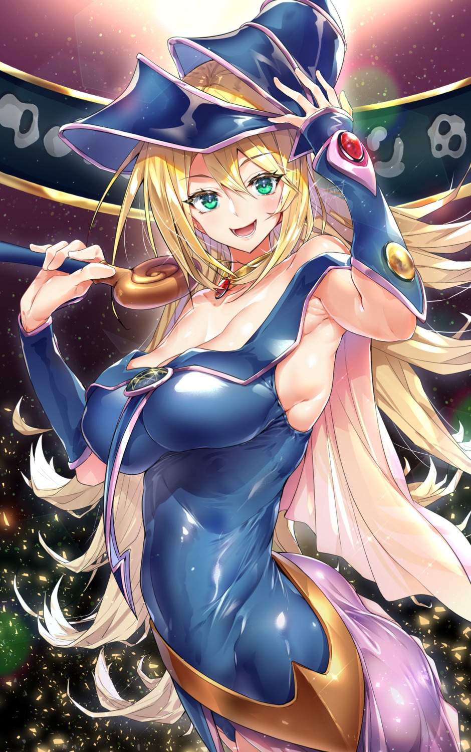 ass dark_magician_girl no_bra sasakuma_kyouta yugioh