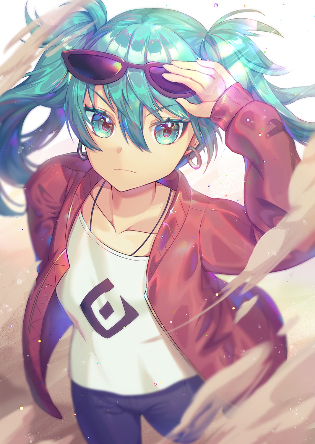 hatsune_miku megane raymond_busujima suna_no_wakusei_(vocaloid) vocaloid