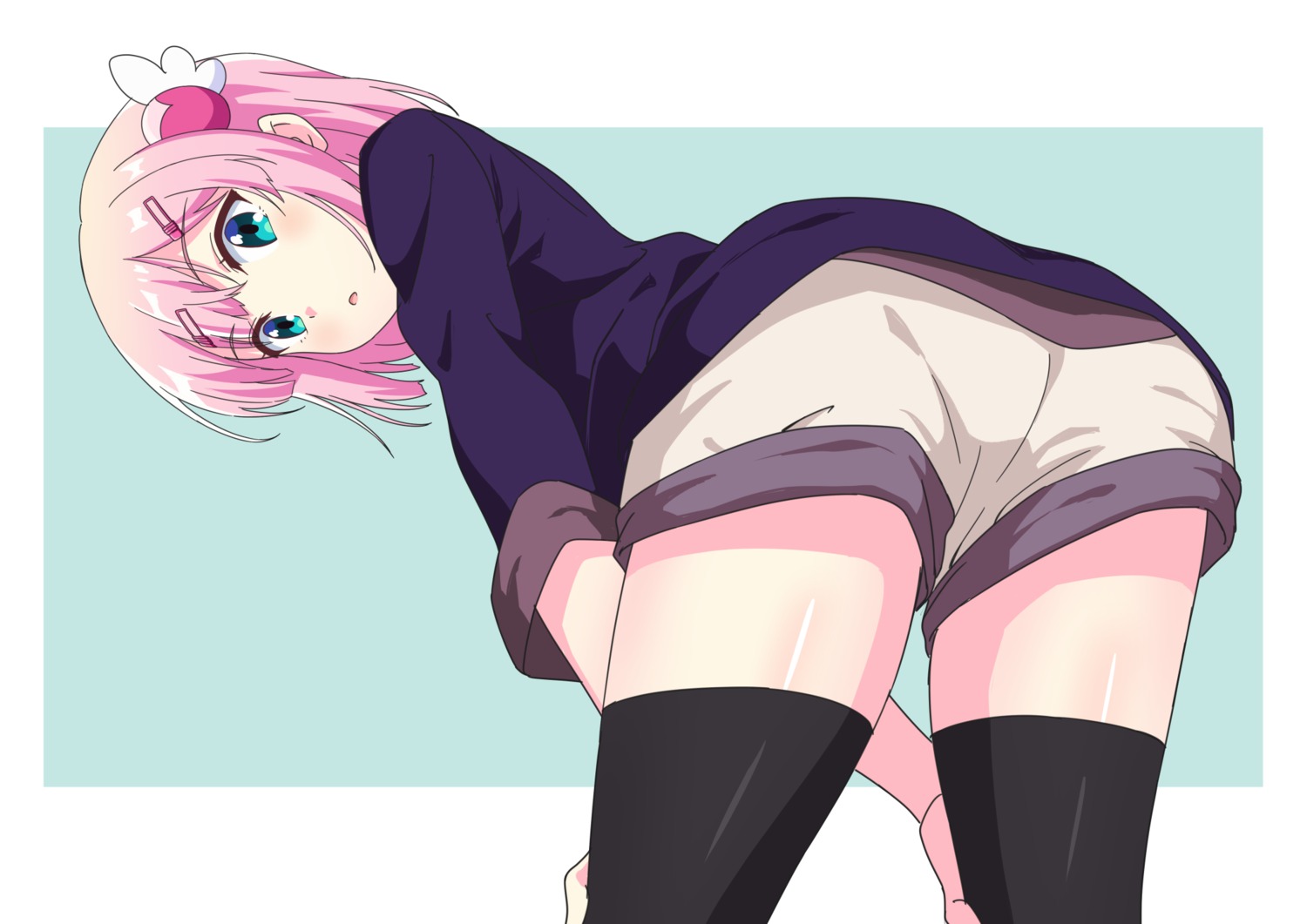 ass chiyoda_momo dbmaster machikado_mazoku thighhighs