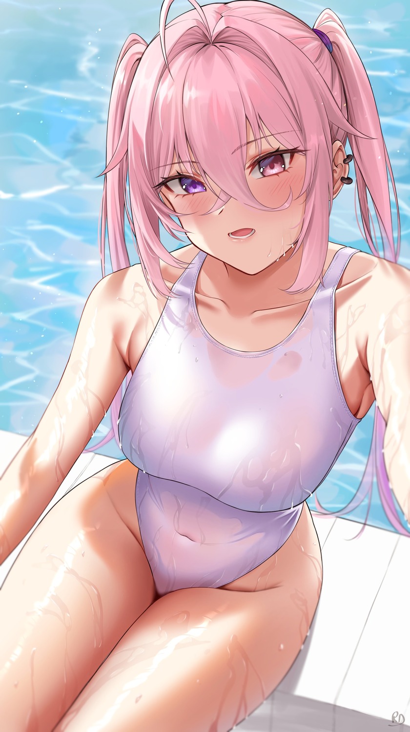 ryudraw see_through swimsuits wet