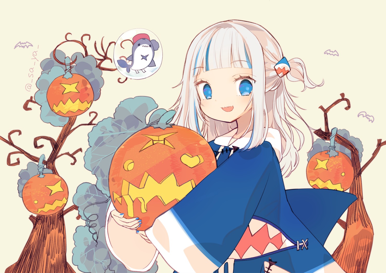 gawr_gura halloween hololive hololive_english tagme