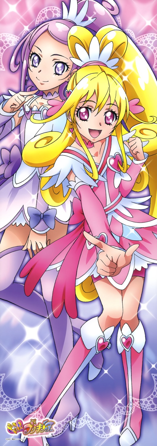 aida_mana dokidoki!_precure kenzaki_makoto precure stick_poster takahashi_akira