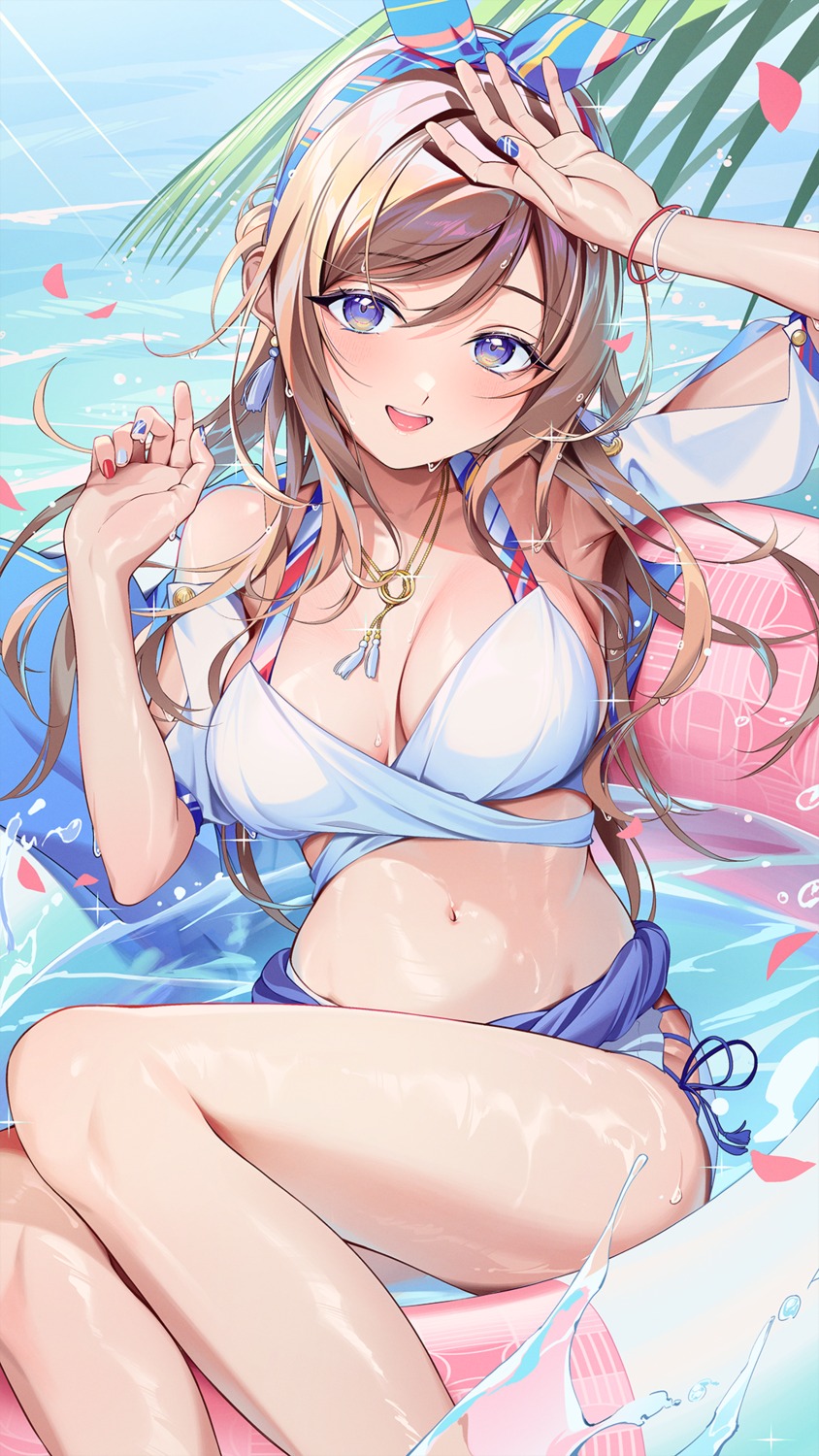 bikini gakuen_idolm@ster himesaki_rinami kainown swimsuits the_idolm@ster wet