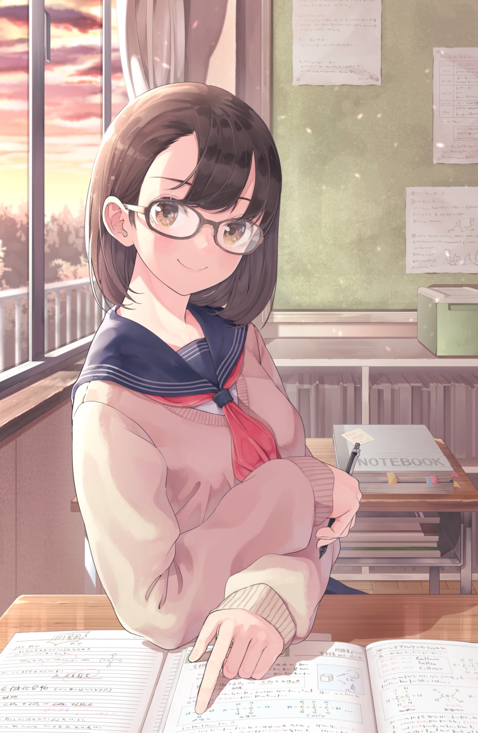 12_graka megane seifuku sweater