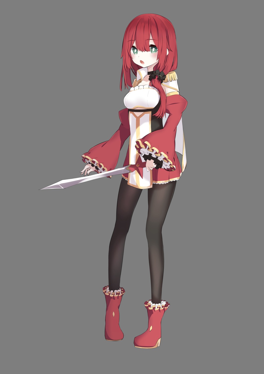 chucolala hiseki_erio hiseki_erio_channel pantyhose paryi sword transparent_png uniform