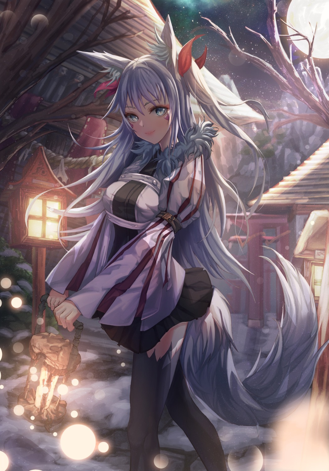 animal_ears japanese_clothes kitsune tail thighhighs tmtl_aos