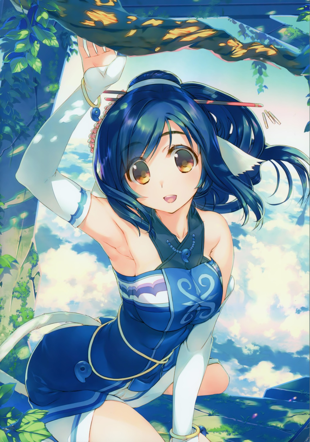 amaduyu_tatsuki animal_ears kuon_(utawarerumono) tail utawarerumono utawarerumono_futari_no_hakuoro utawarerumono_itsuwari_no_kamen