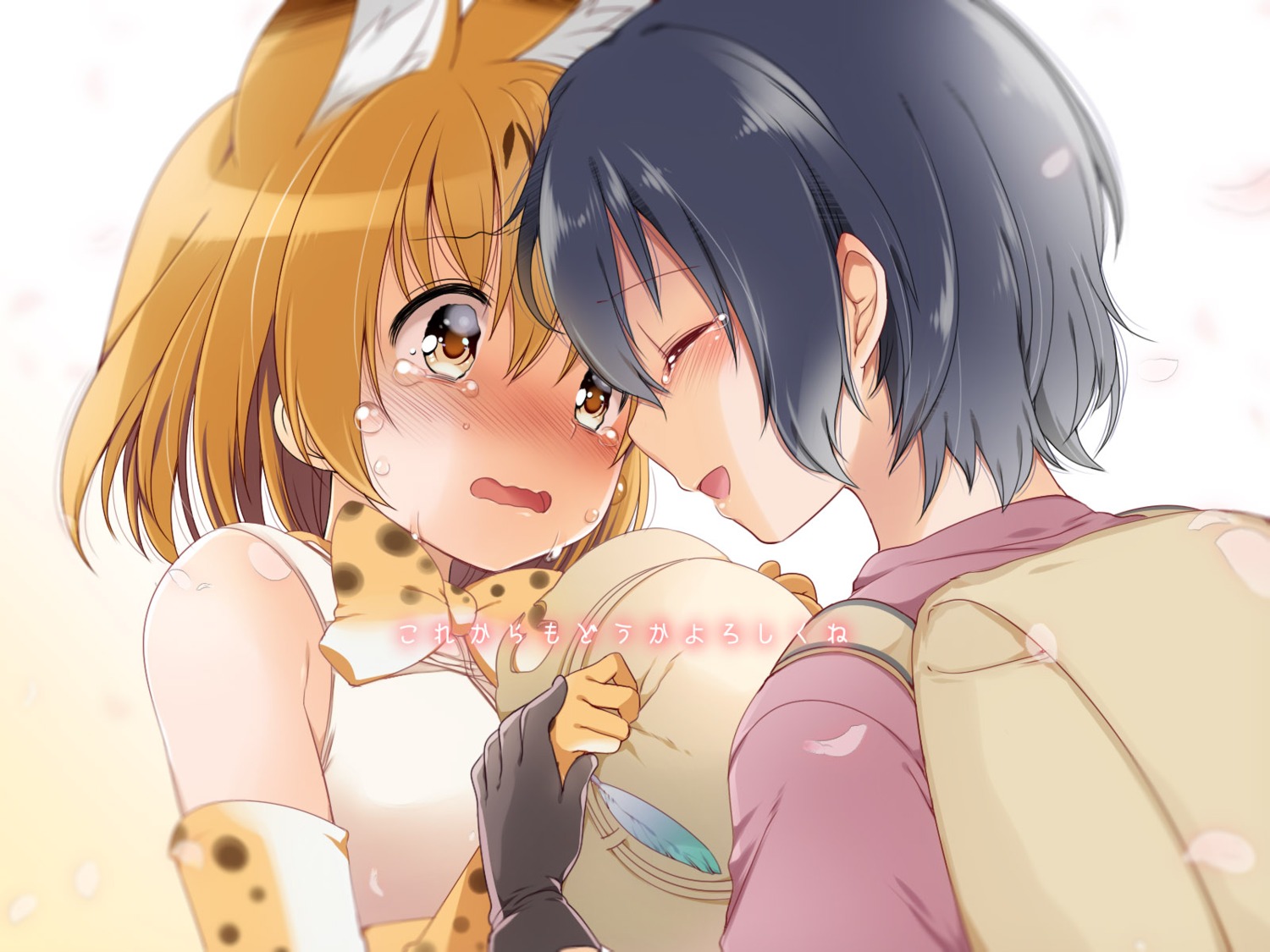 animal_ears fujisaki_hikari kaban_(kemono_friends) kemono_friends serval