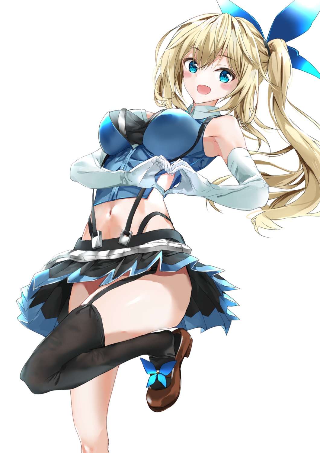 fujisaki_ribbon mirai_akari mirai_akari_project stockings thighhighs