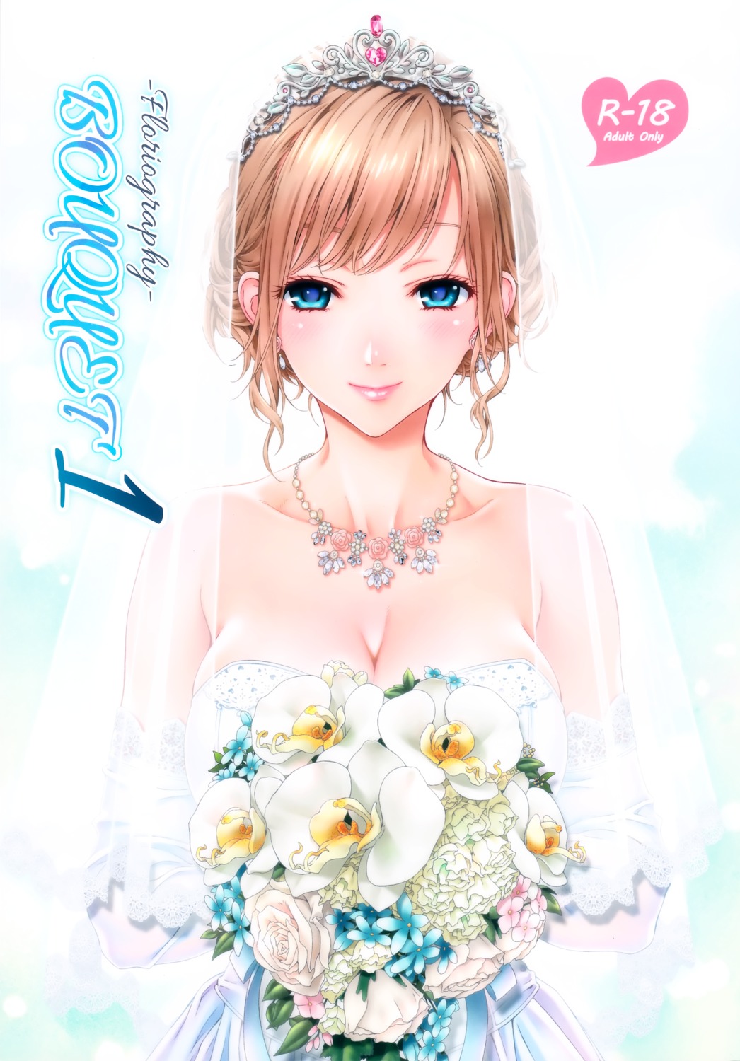 cleavage crank.in dress mizutani_tooru wedding_dress