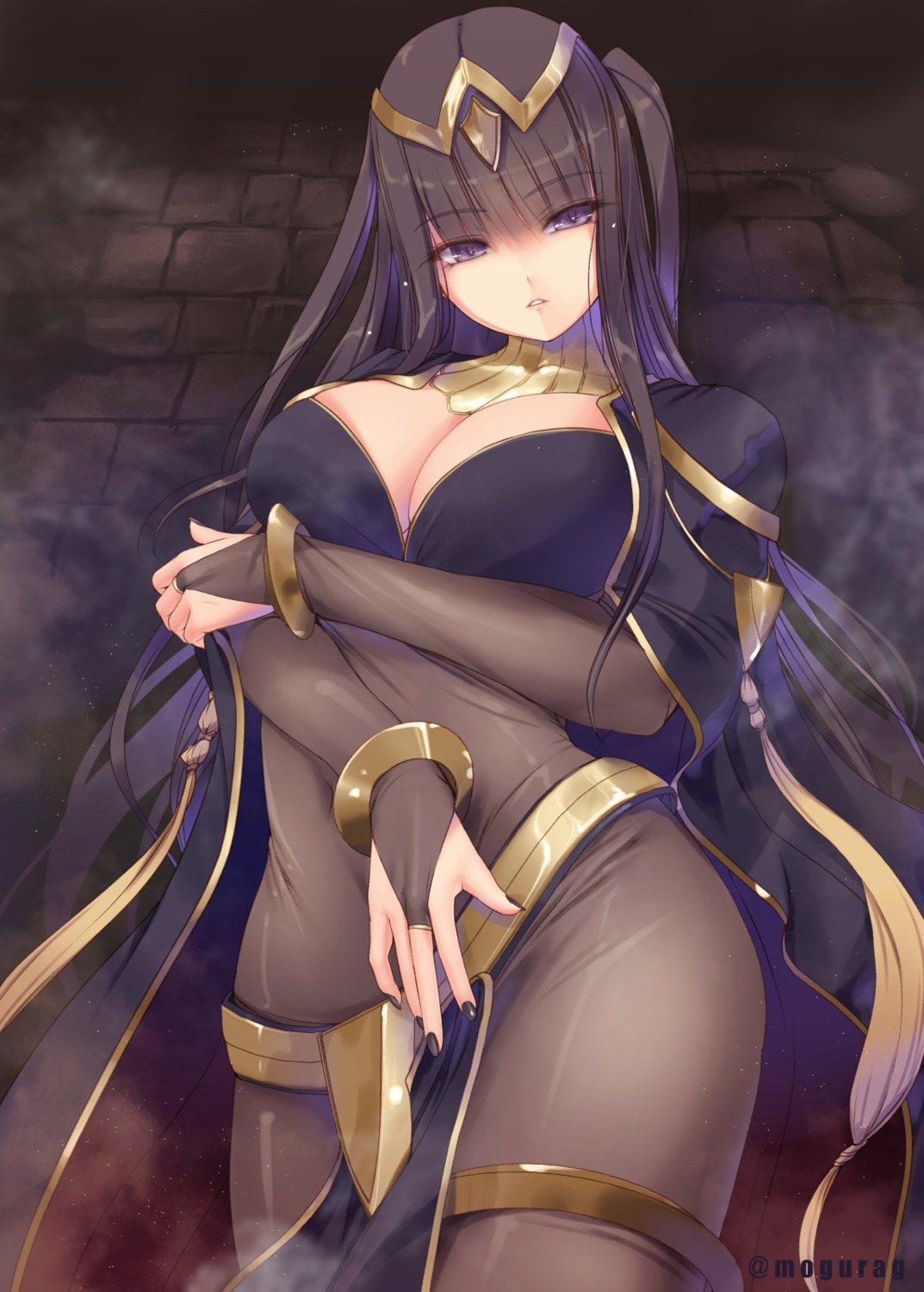 bodysuit breast_hold cleavage fire_emblem tagme tharja