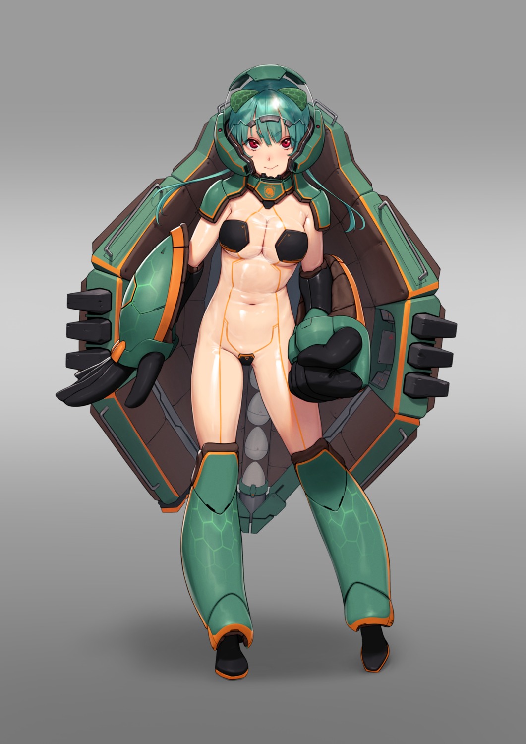 armor beeeeen_213 bodysuit maebari no_bra nopan pasties see_through