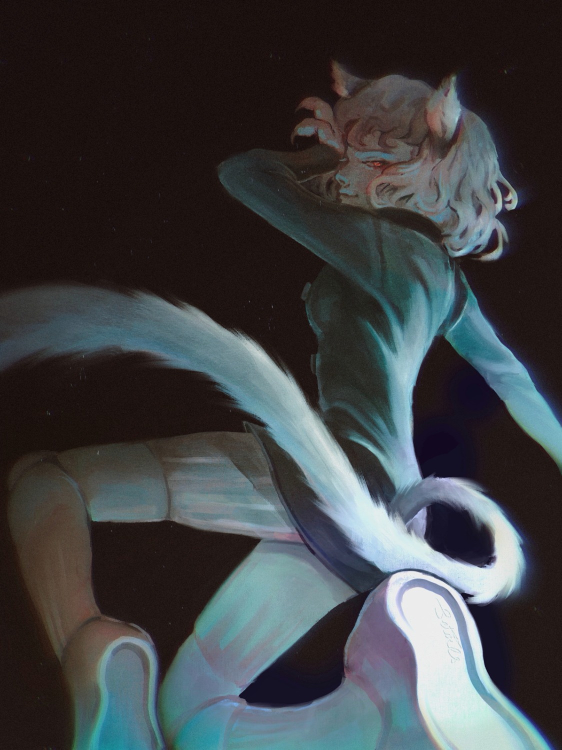 animal_ears hunter_x_hunter neferpitou nekomimi setoils tail