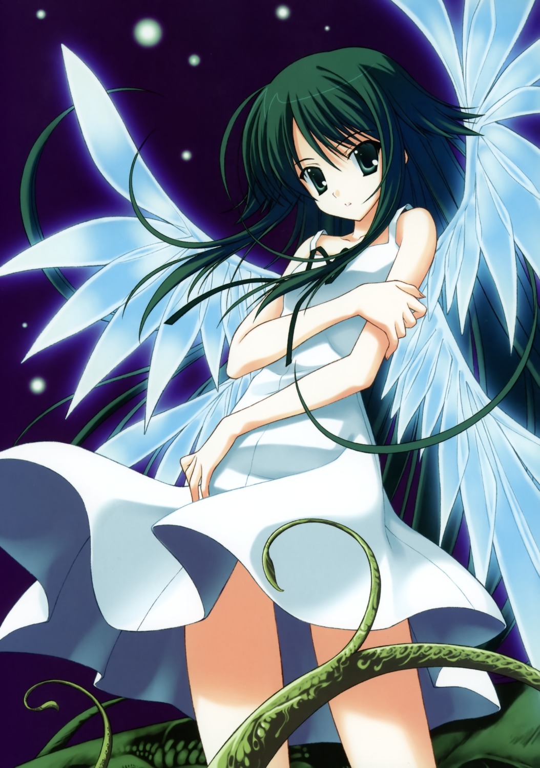 dress nanao_naru saya saya_no_uta summer_dress wings