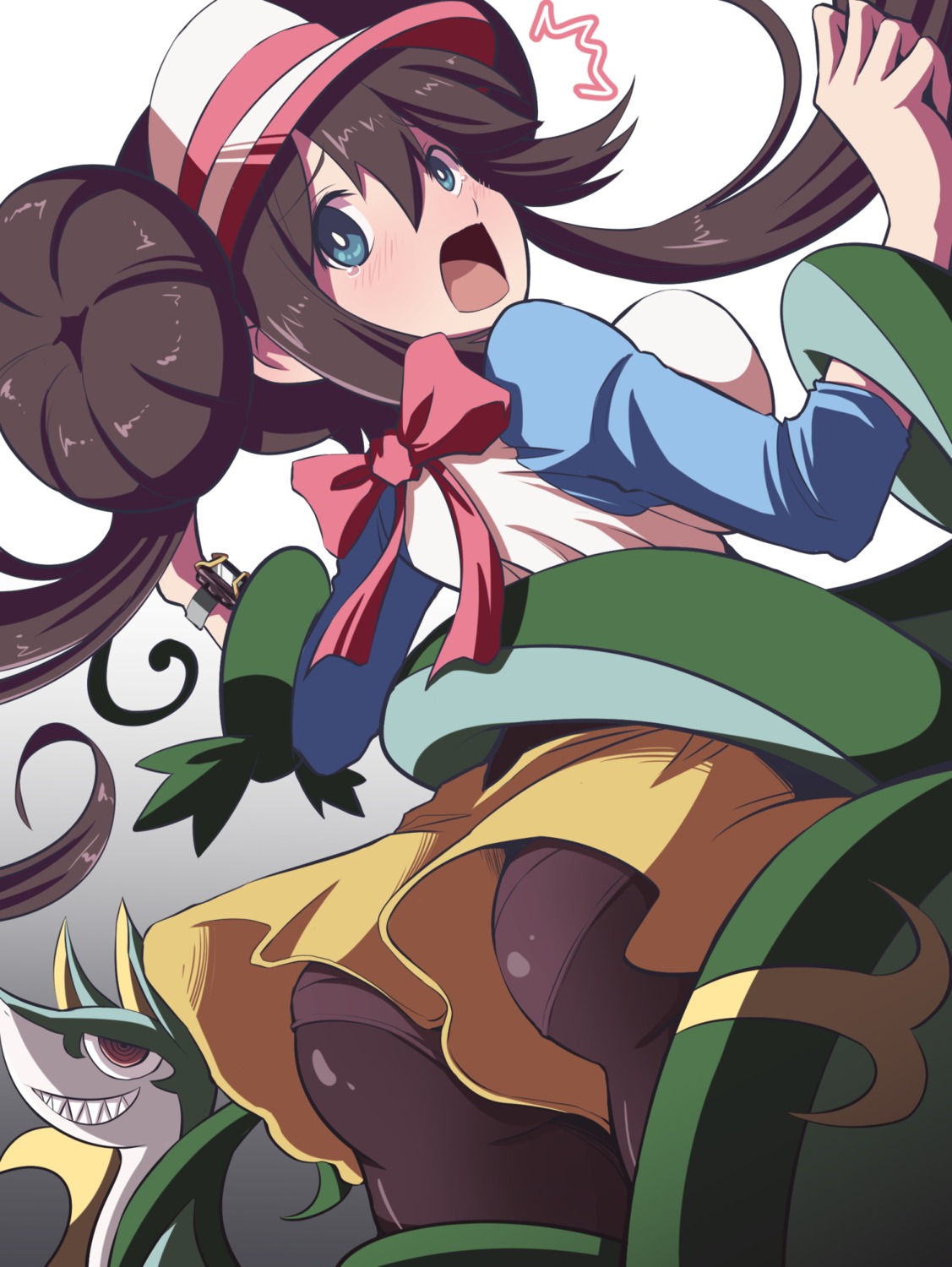 ass bondage fujitaka_nasu mei_(pokemon) pantsu pantyhose pokemon pokemon_b2w2