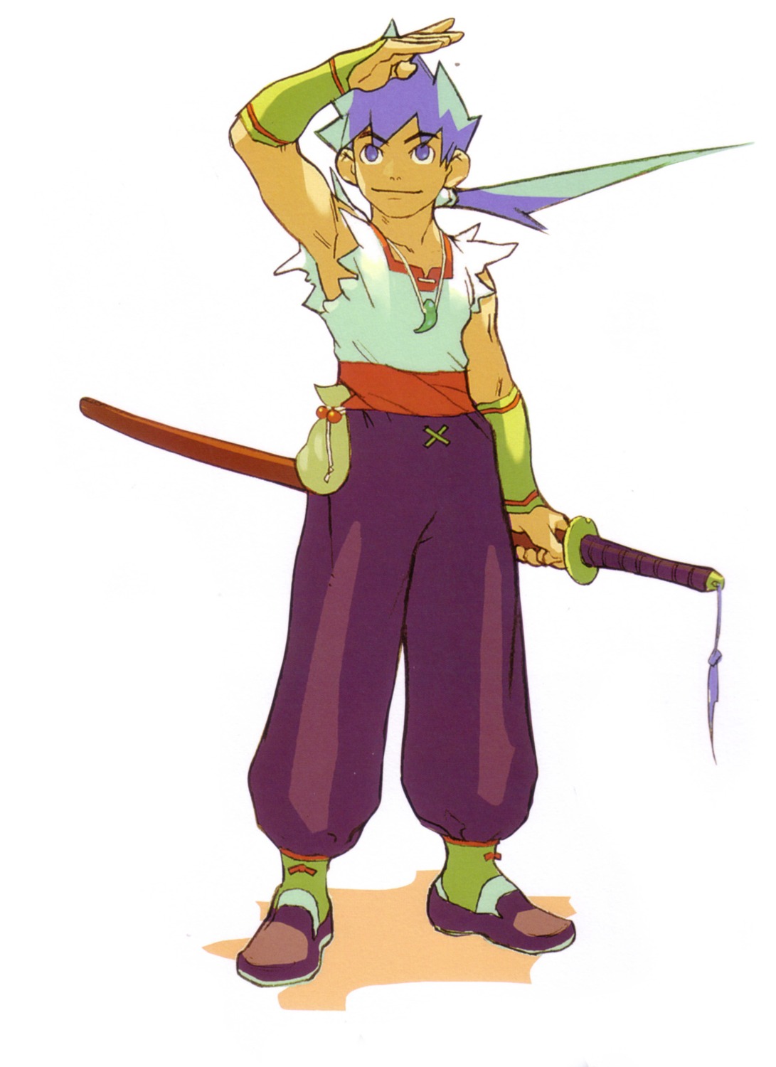 breath_of_fire breath_of_fire_iv male ryuu_(breath_of_fire_iv) sword yoshikawa_tatsuya