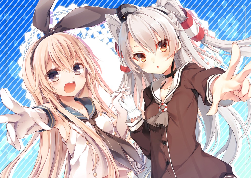 amatsukaze_(kancolle) kantai_collection komeshiro_kasu shimakaze_(kancolle) toosaka_asagi