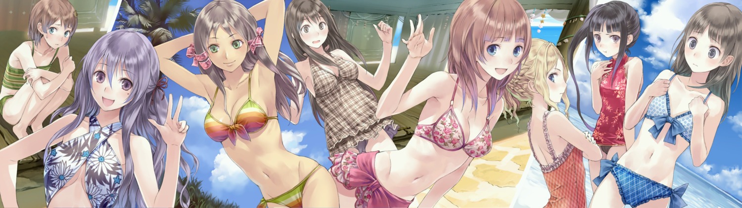 atelier atelier_totori bikini cecilia_helmold chinadress cleavage cordelia_von_feuerbach filly_erhard game_cg kishida_mel mervia_siebel mimi_houllier_von_schwarzlang pamela_ibis rorolina_frixell swimsuits totooria_helmold