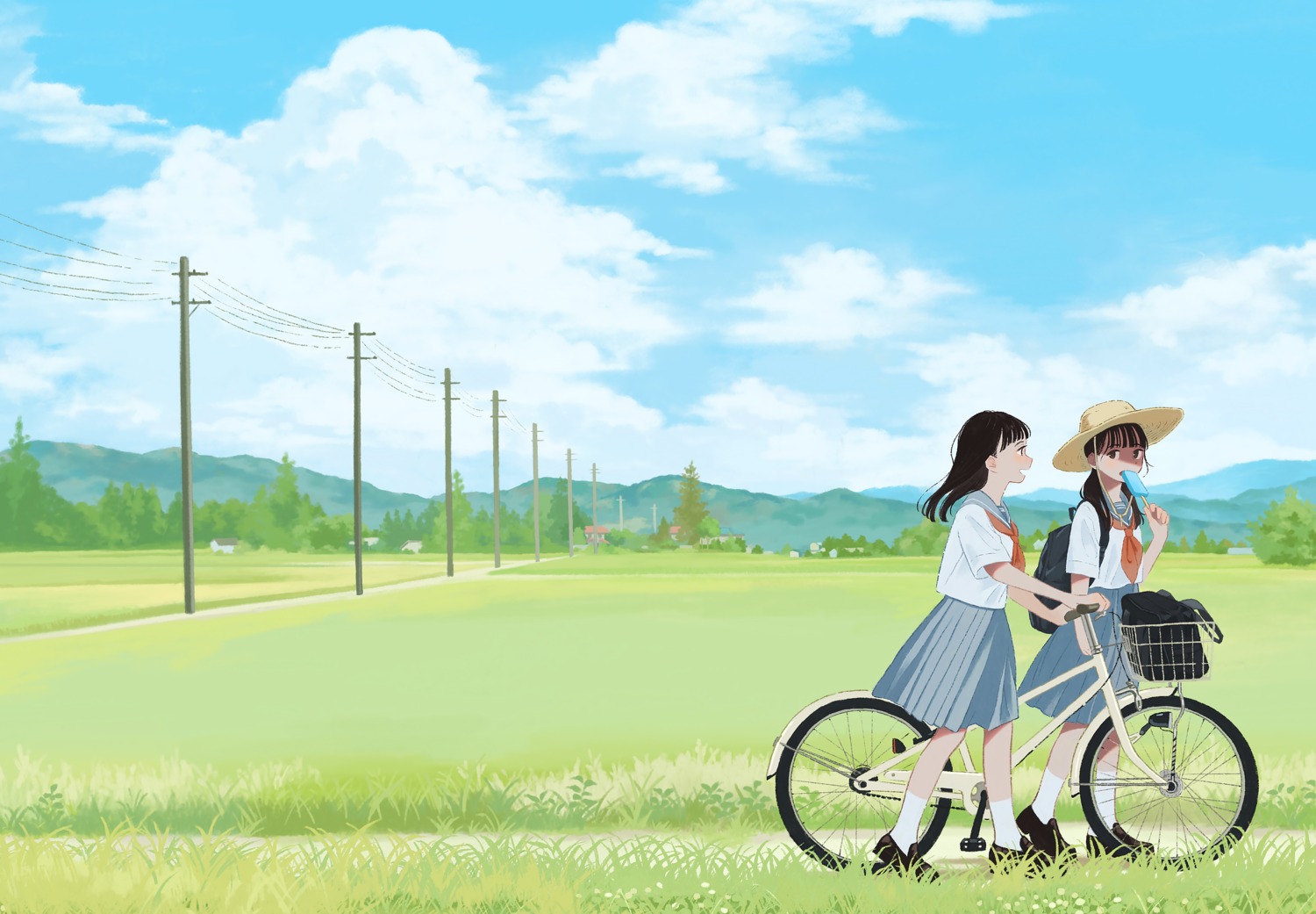 inoue_haruka_(haruharu210) landscape seifuku tagme