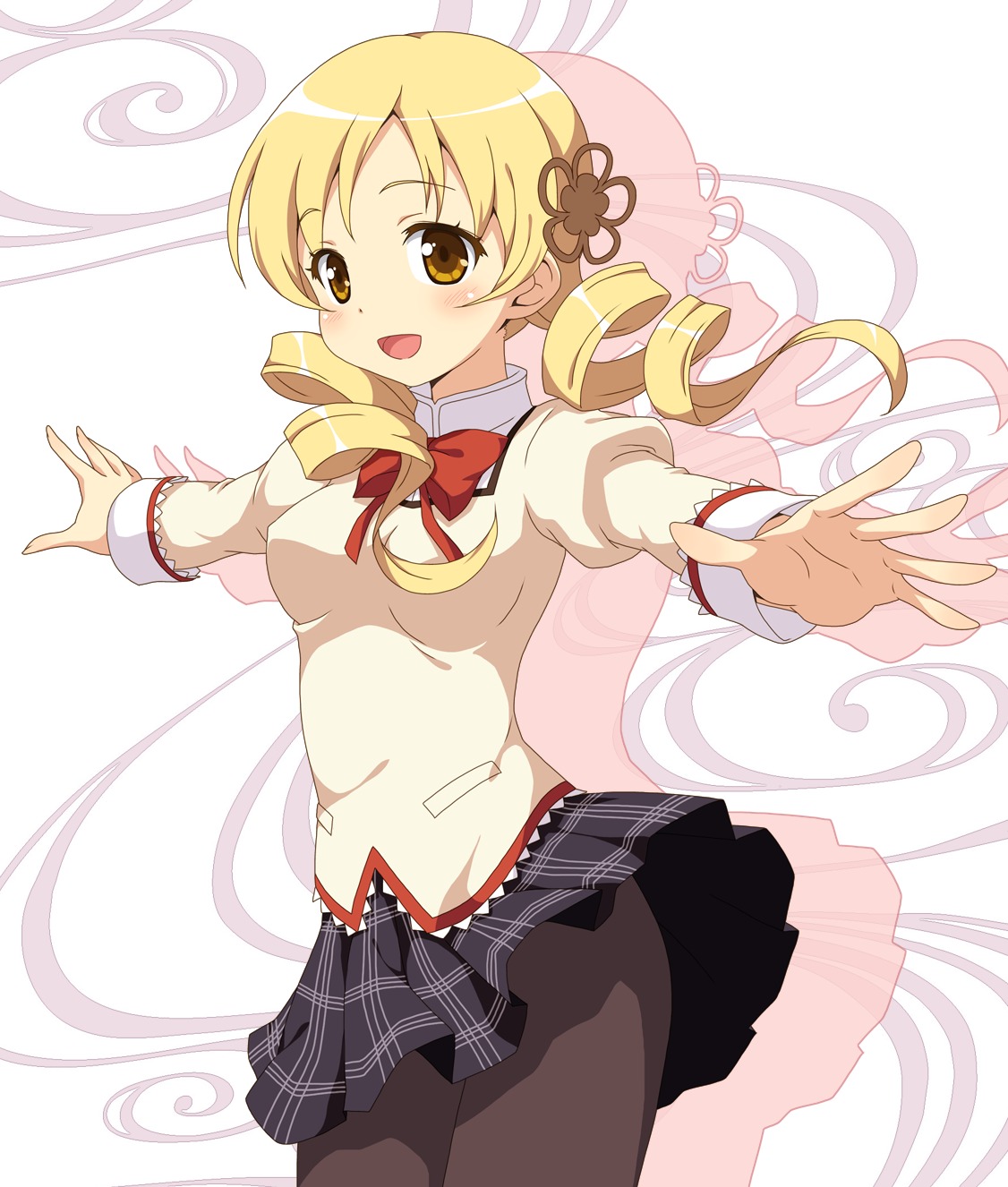 pantyhose puella_magi_madoka_magica seifuku tomoe_mami yamasan