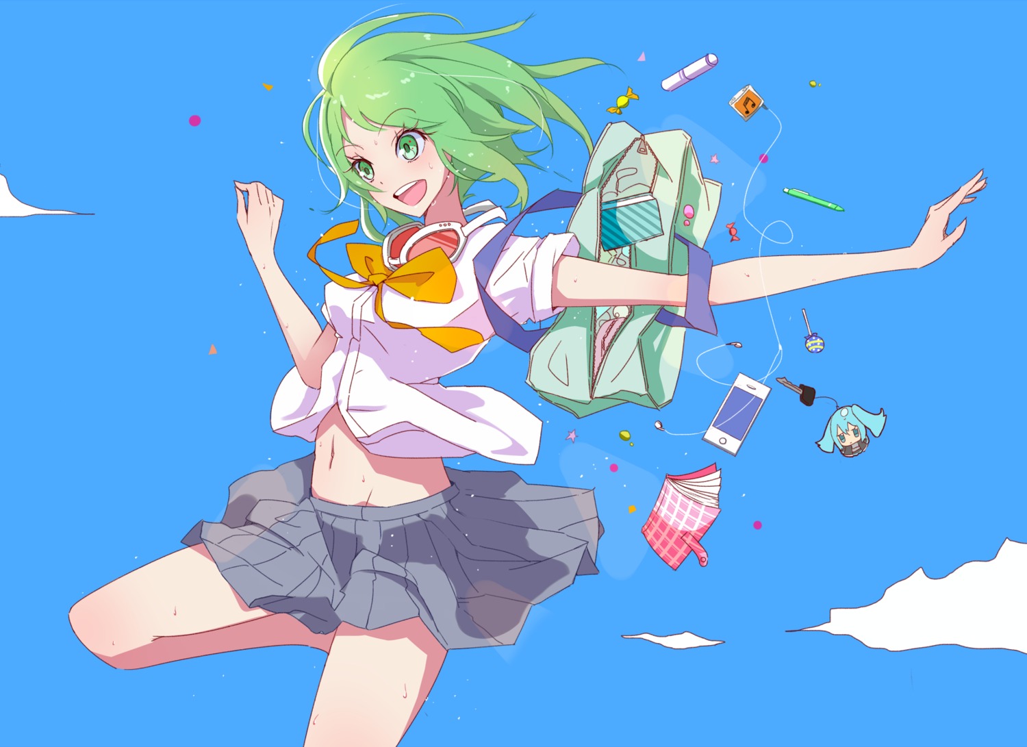 gumi kuromon_kyouyuu megane seifuku vocaloid