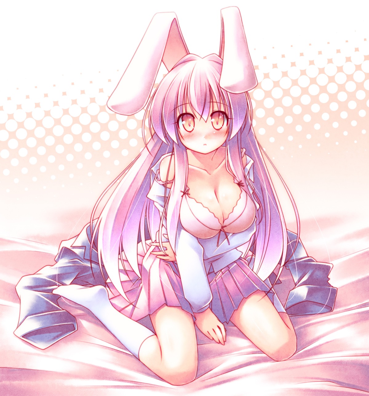 animal_ears bra bunny_ears cleavage kibushi reisen_udongein_inaba touhou