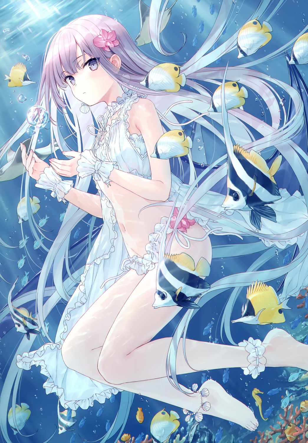 crown lingerie pantsu string_panties wet yashiro_seika