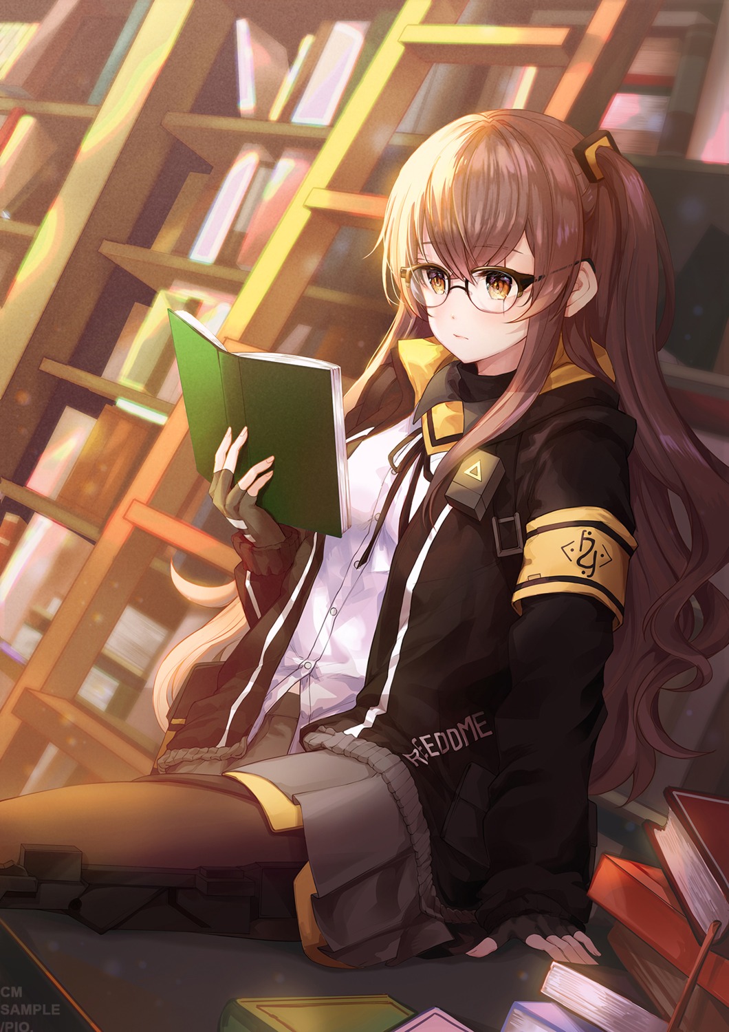 girls_frontline megane pantyhose pistachiocream ump45_(girls_frontline)