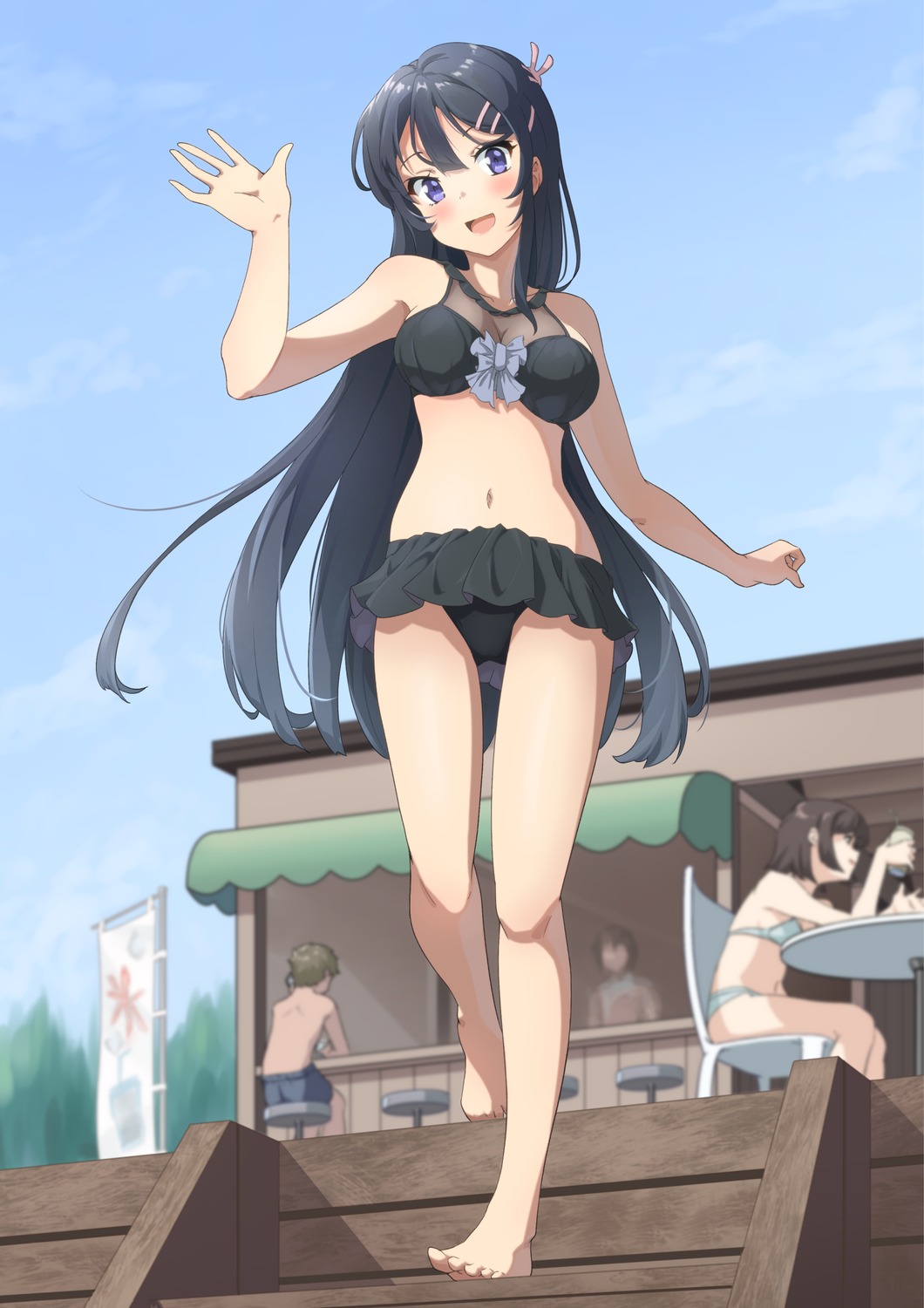 bikini raiz_art_works sakurajima_mai see_through seishun_buta_yarou swimsuits