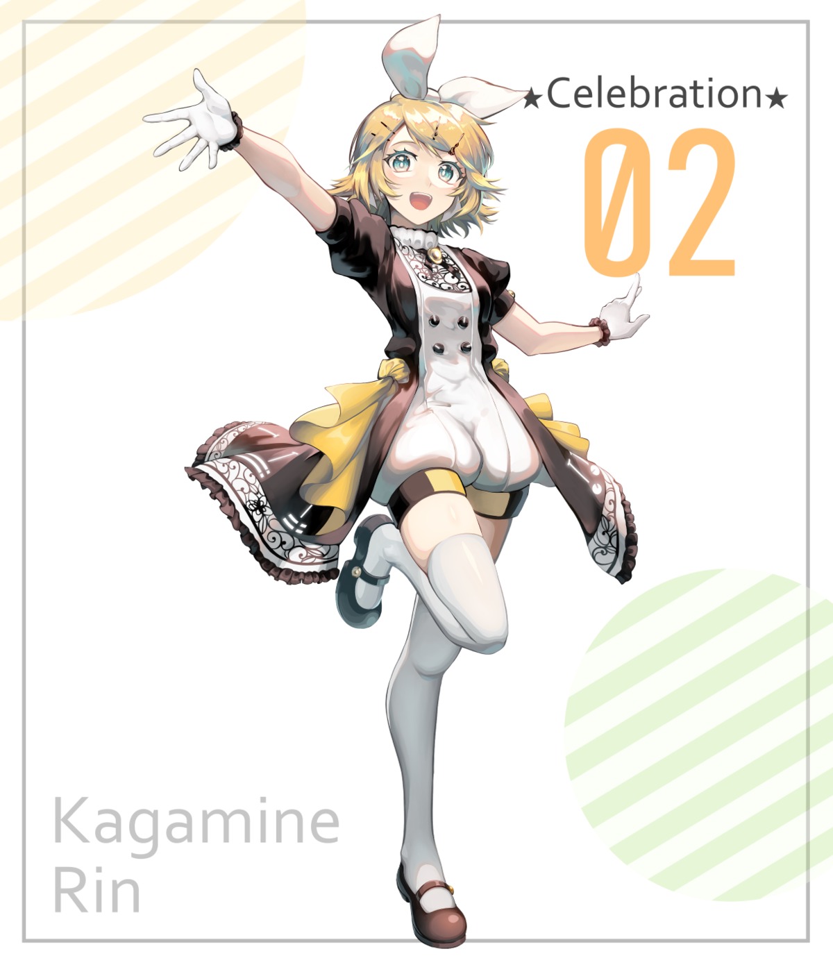 kagamine_rin saihate thighhighs vocaloid