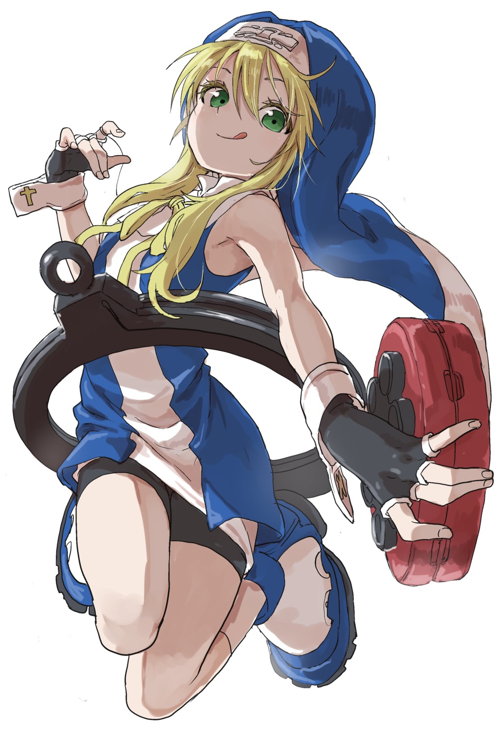 bike_shorts bridget_(guilty_gear) crossdress dress guilty_gear nun trap yamamoto_souichirou