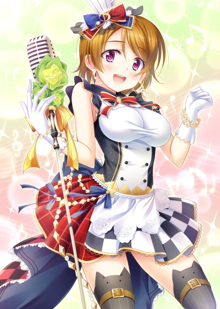 dress koizumi_hanayo love_live! thighhighs yuurei_yashiki